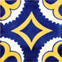 Mexican Decorative Tile Puebla 1047
